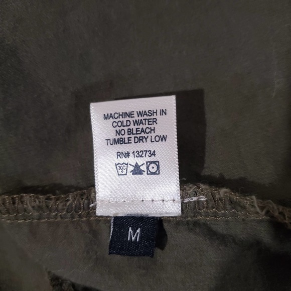 Bella Dahl x Anthropologie Corduroy Button-Up Shirt Women’s Medium (Olive Green) - Picture 8 of 10